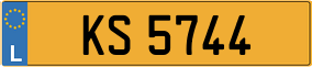 Trailer License Plate